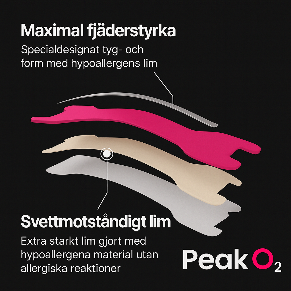 Peak O₂ – Näsremsor för bättre andning