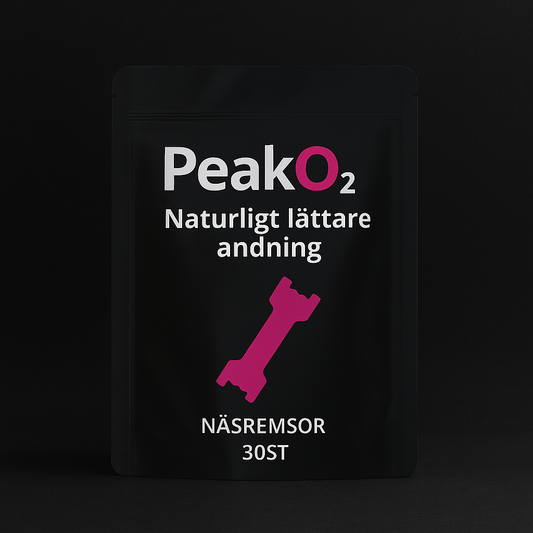 Peak O₂ –  Näsremsor för bättre andning