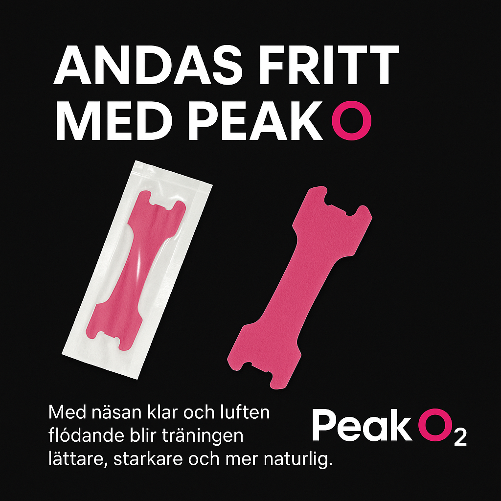 Peak O₂ –  Näsremsor för bättre andning