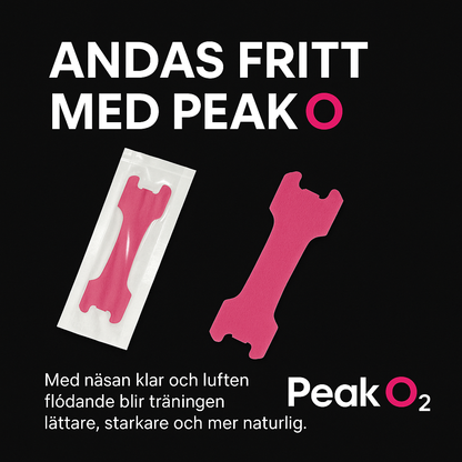 Peak O₂ –  Näsremsor för bättre andning